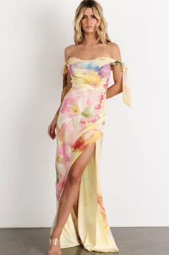 Baltic Born Allegra Off Shoulder Maxi Dress | Multi Floral