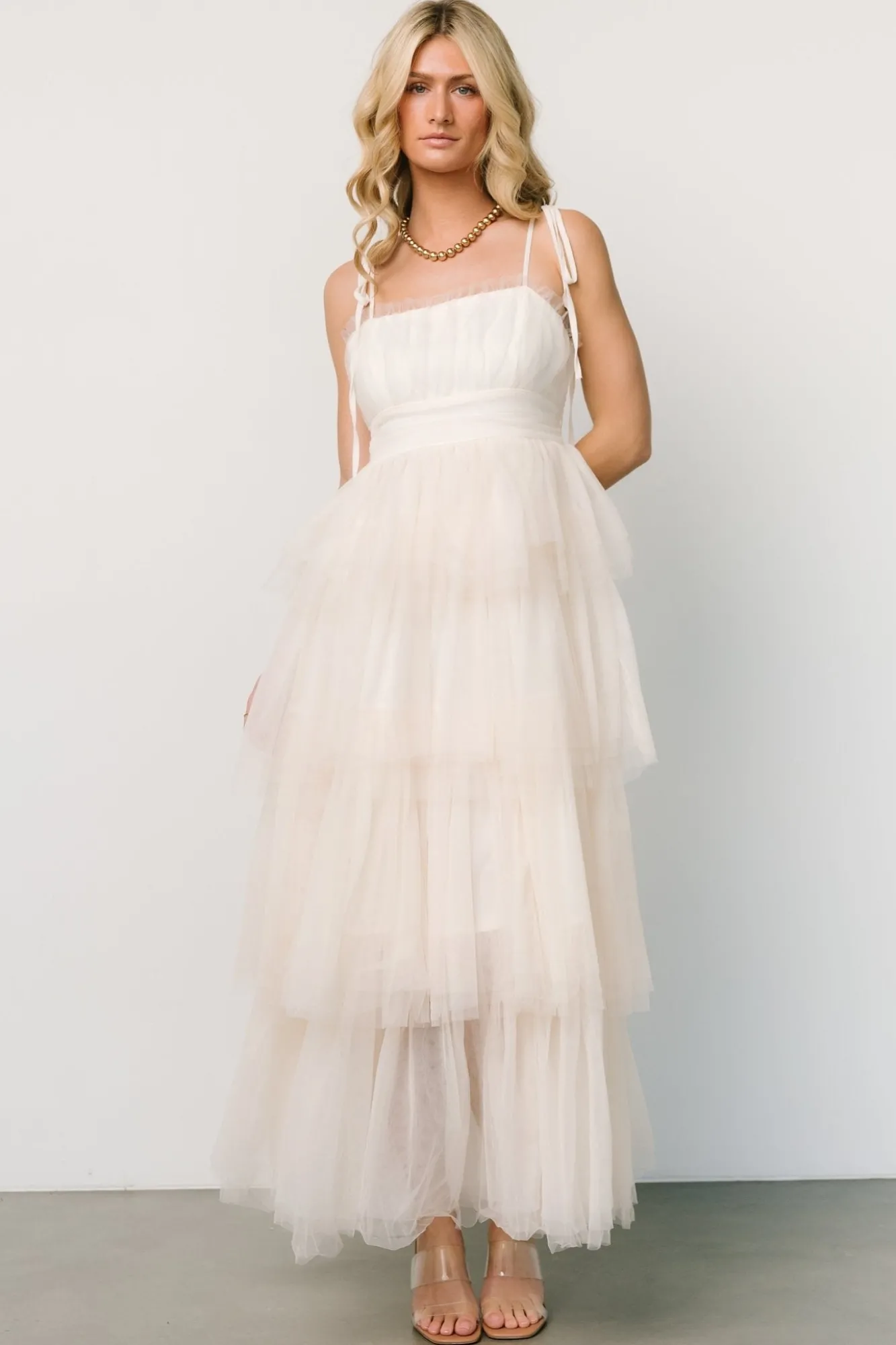 Baltic Born Alora Tulle Tiered Maxi Dress |