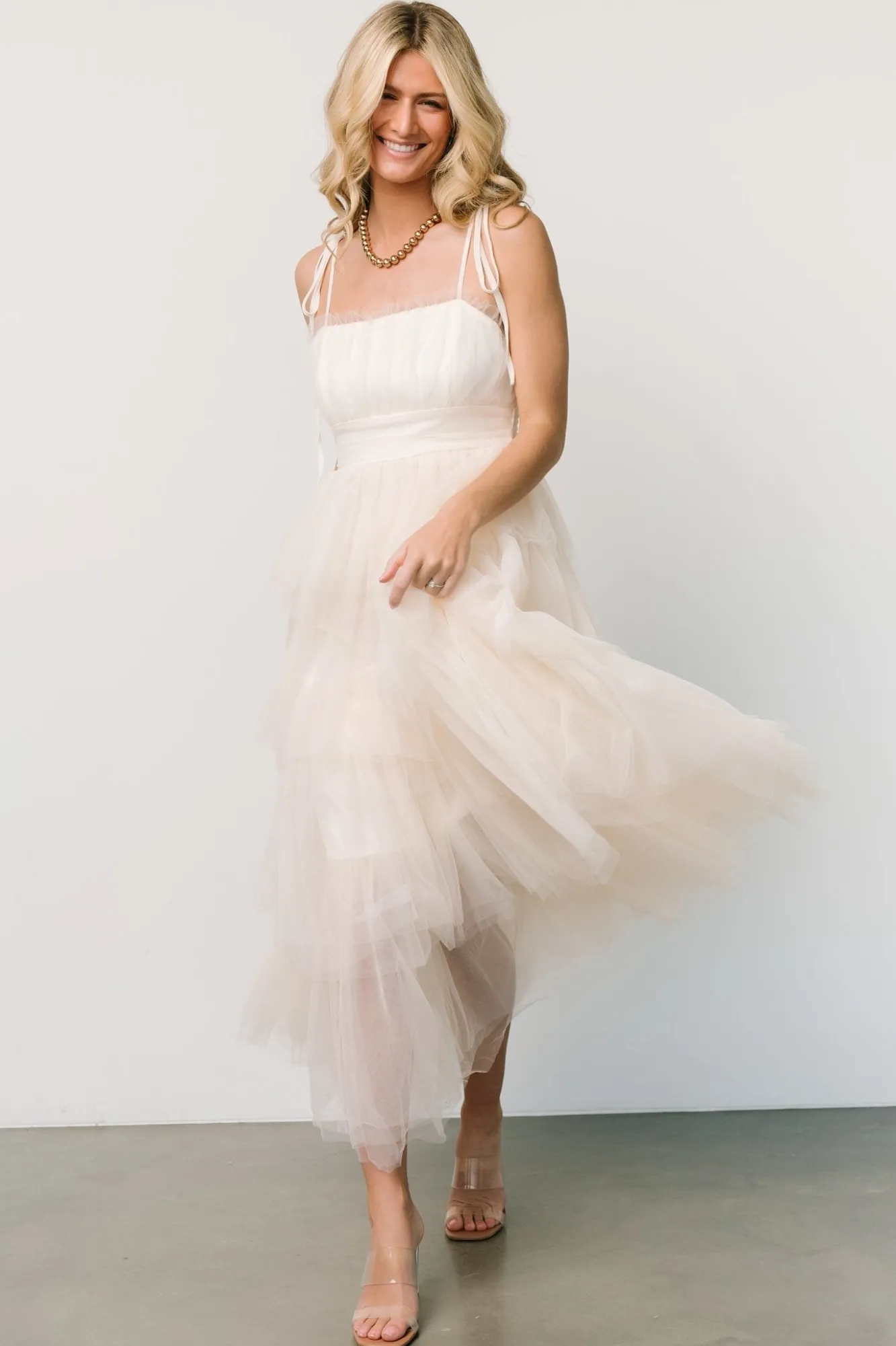 Baltic Born Alora Tulle Tiered Maxi Dress |