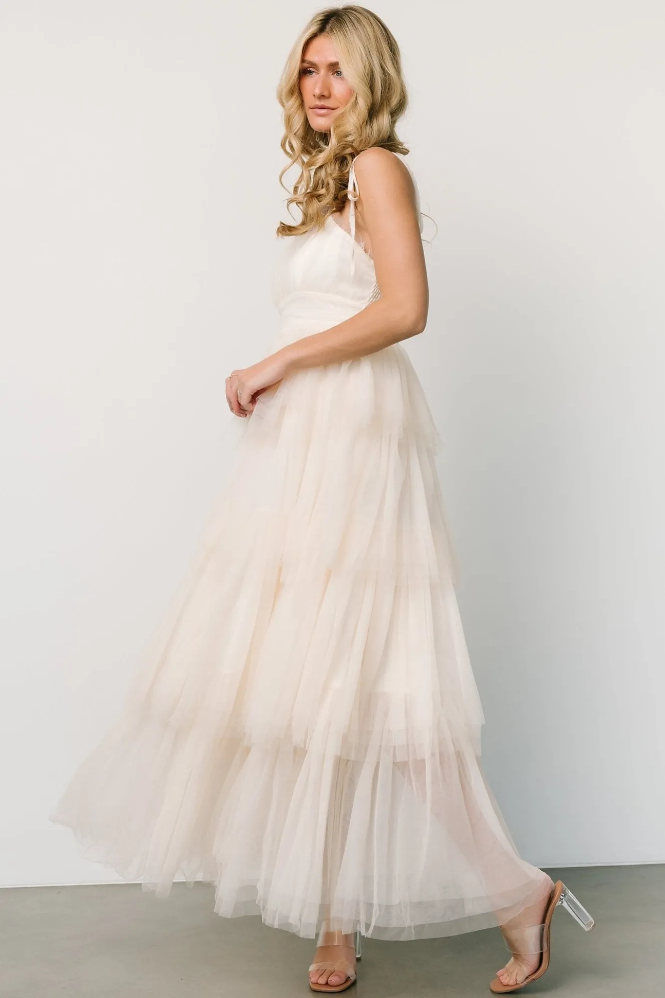 Baltic Born Alora Tulle Tiered Maxi Dress |