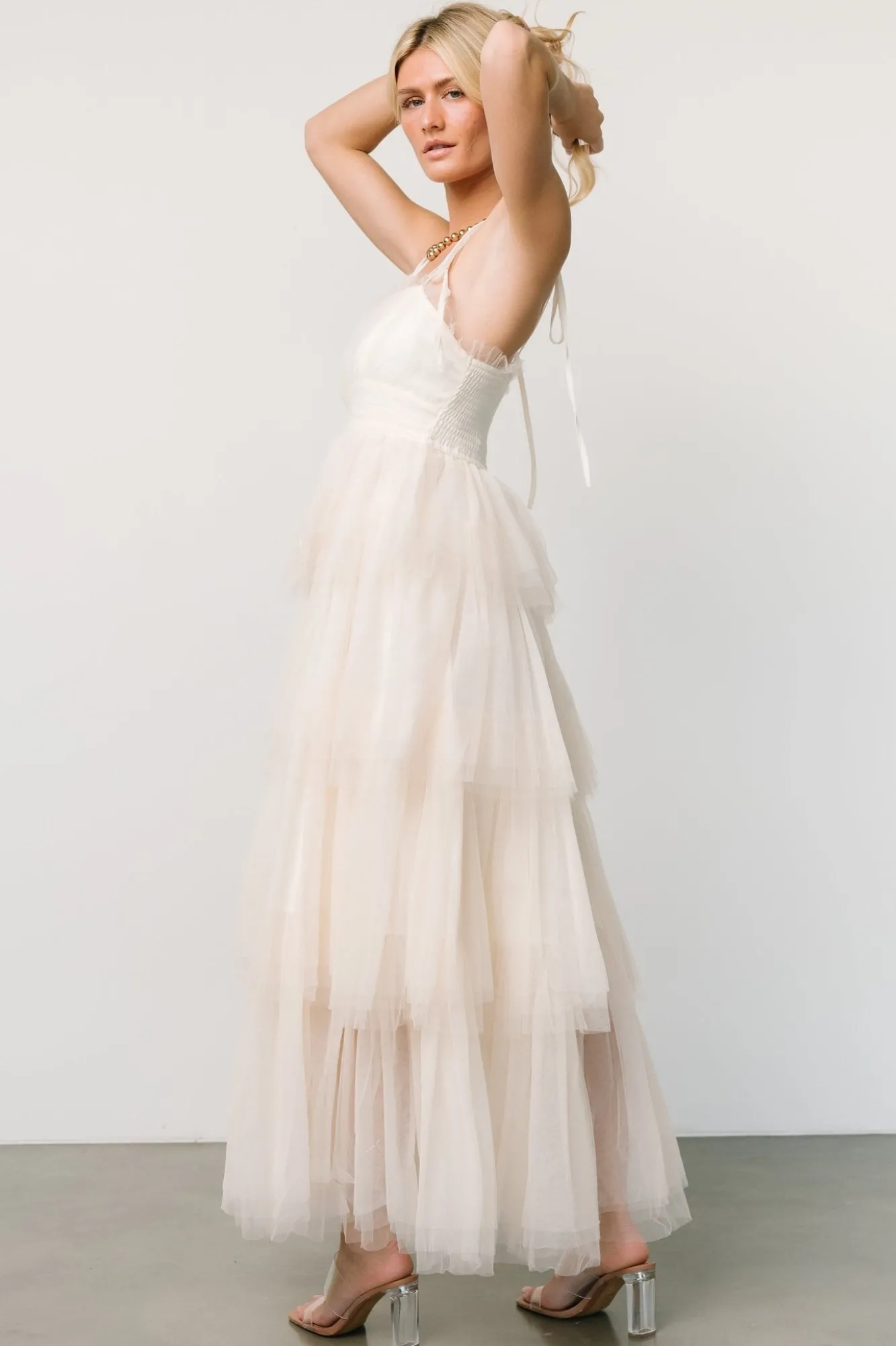 Baltic Born Alora Tulle Tiered Maxi Dress |
