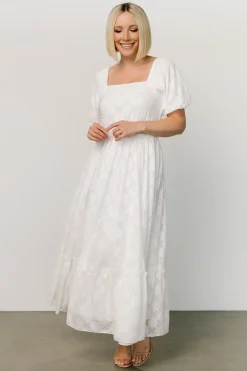 Baltic Born Alta Jacquard Maxi Dress | Off White