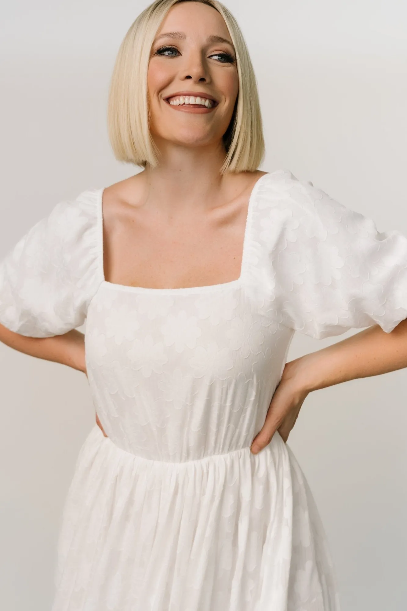 Baltic Born Alta Jacquard Maxi Dress | Off White