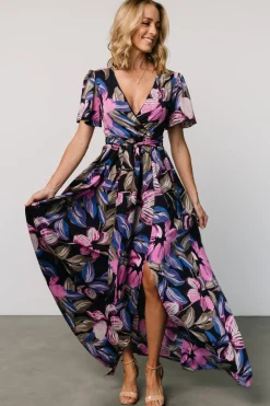 Baltic Born Alva Maxi Dress | Black Multi