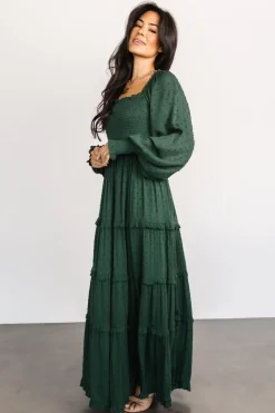 Baltic Born Amanda Smocked Dotted Maxi Dress |
