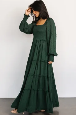 Baltic Born Amanda Smocked Dotted Maxi Dress |