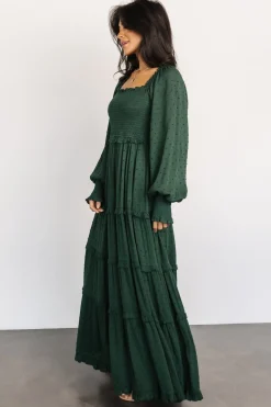 Baltic Born Amanda Smocked Dotted Maxi Dress |