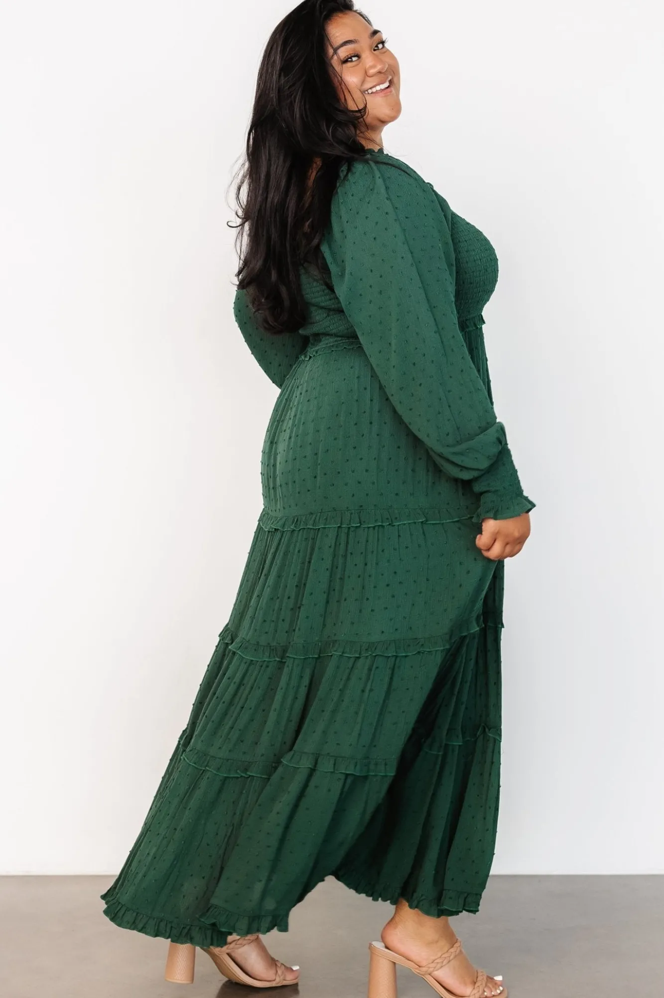 Baltic Born Amanda Smocked Dotted Maxi Dress |