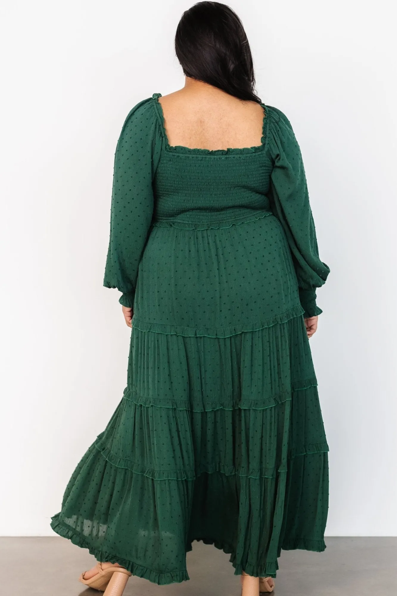 Baltic Born Amanda Smocked Dotted Maxi Dress |