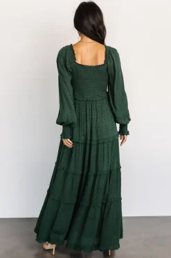 Baltic Born Amanda Smocked Dotted Maxi Dress |