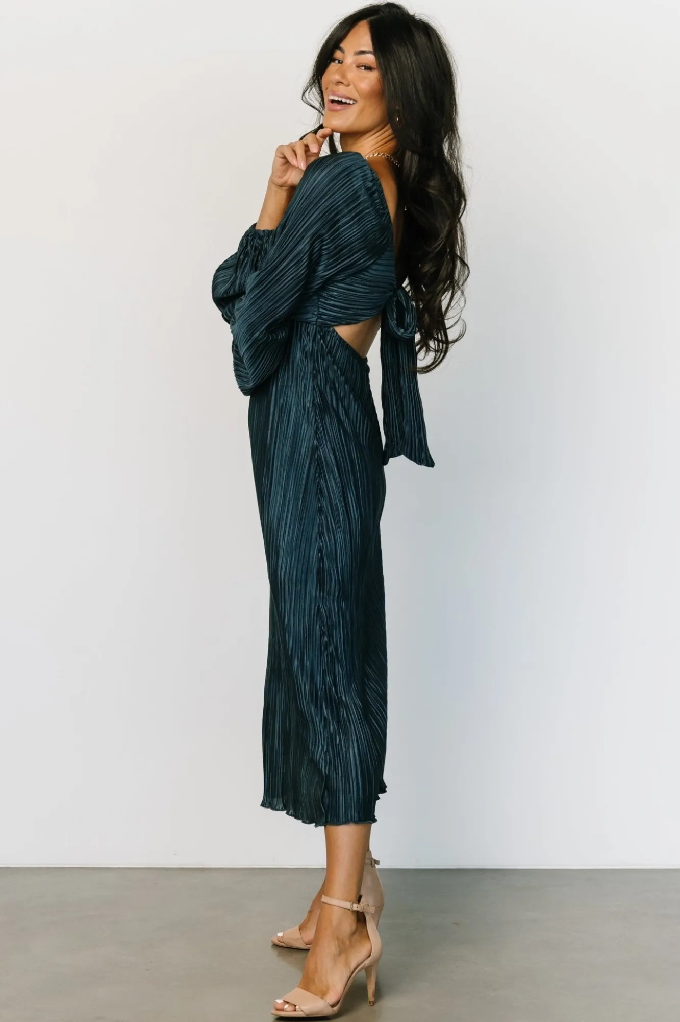 Baltic Born Amani Pleated Midi Dress |