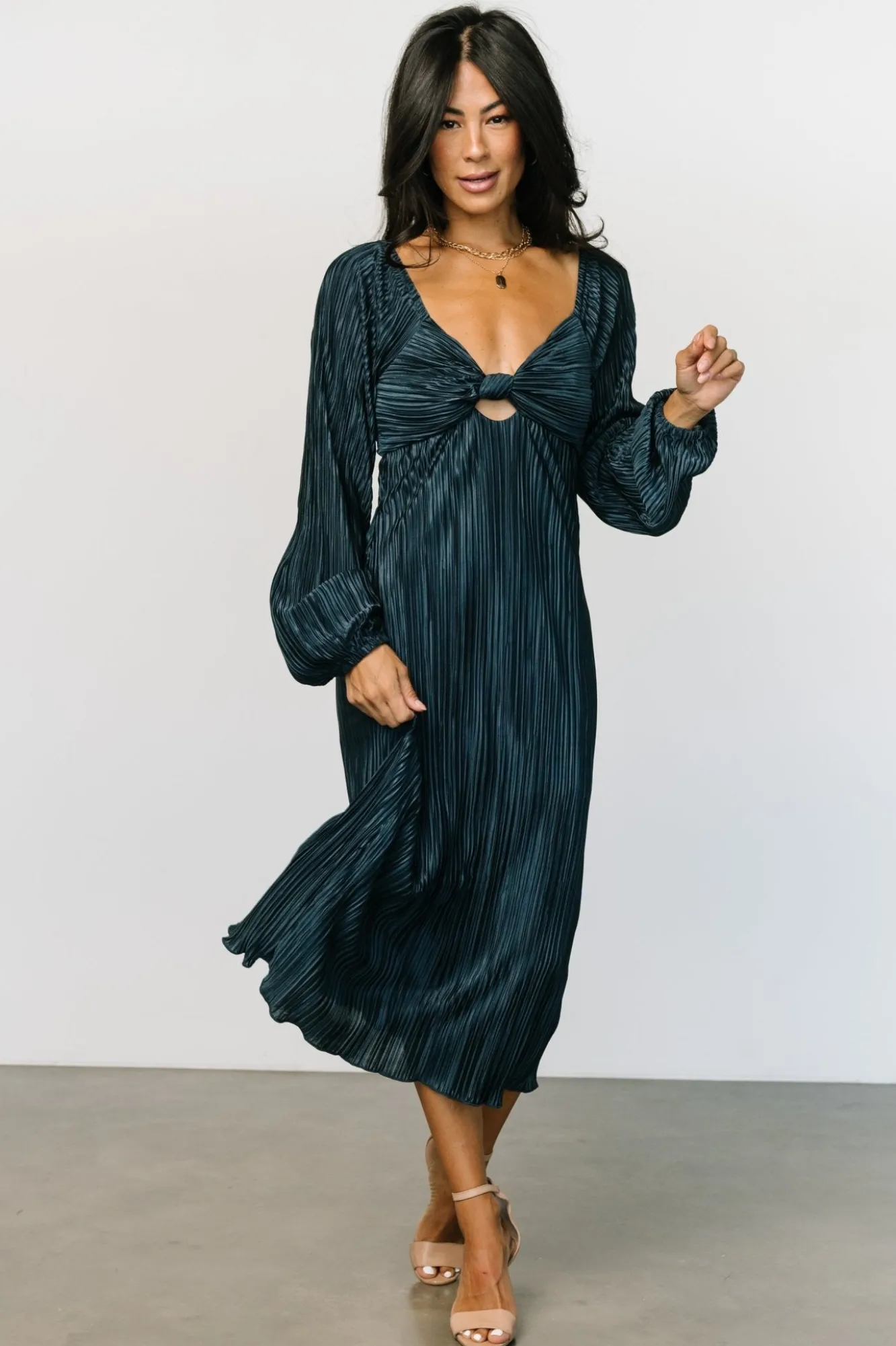 Baltic Born Amani Pleated Midi Dress |