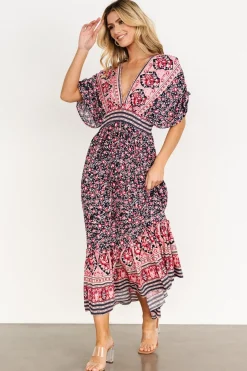 Baltic Born Amaris Maxi Dress | Navy Multi