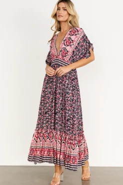 Baltic Born Amaris Maxi Dress | Navy Multi