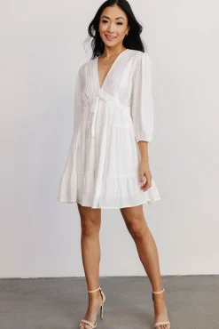 Baltic Born Amelia Boho Mini Dress | Off White