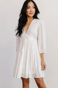 Baltic Born Amelia Boho Mini Dress | Off White