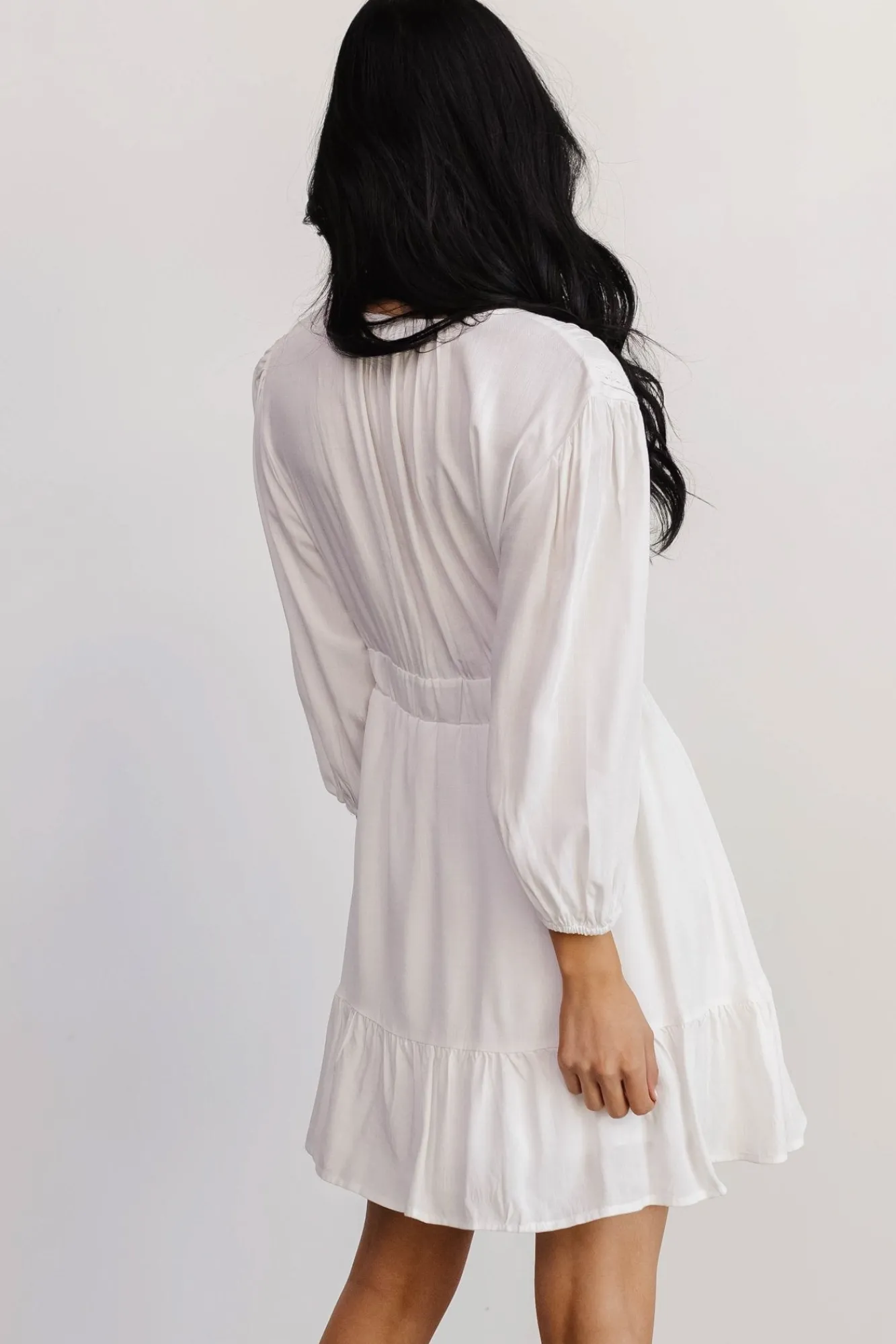 Baltic Born Amelia Boho Mini Dress | Off White