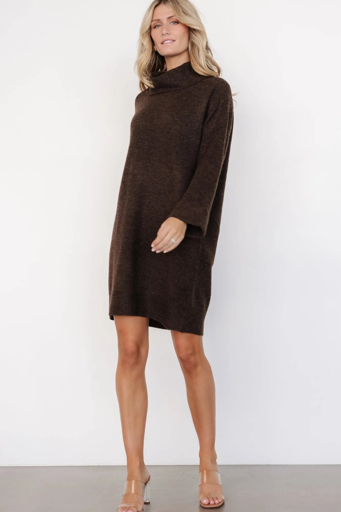 Baltic Born Amy Sweater Dress | Dark Brown