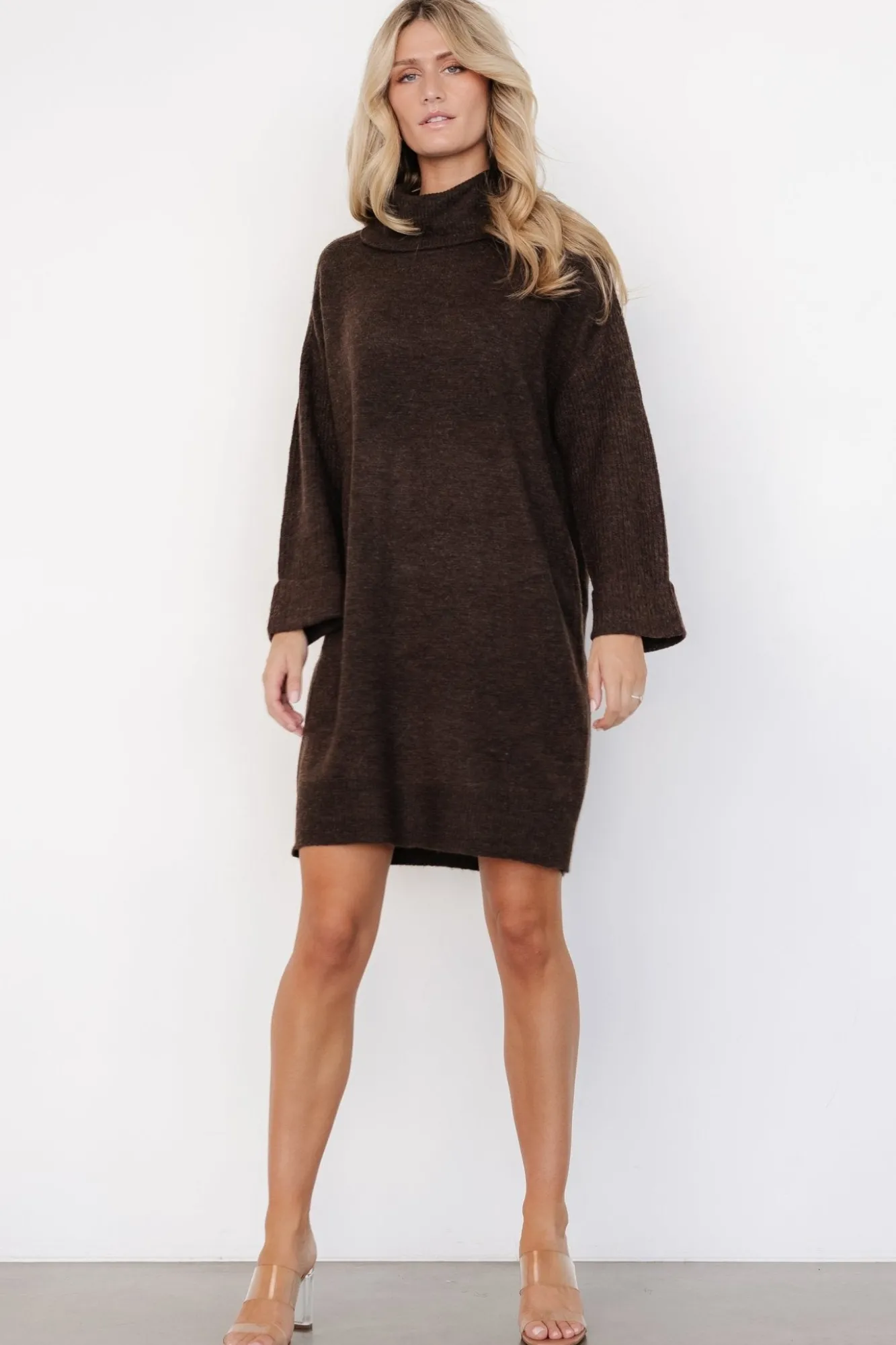 Baltic Born Amy Sweater Dress | Dark Brown