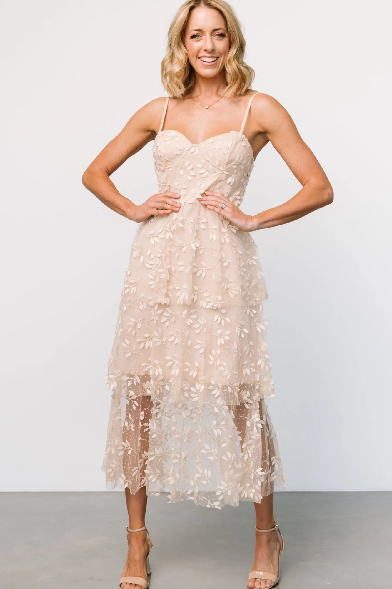 Baltic Born Anavi Tiered Midi Dress |