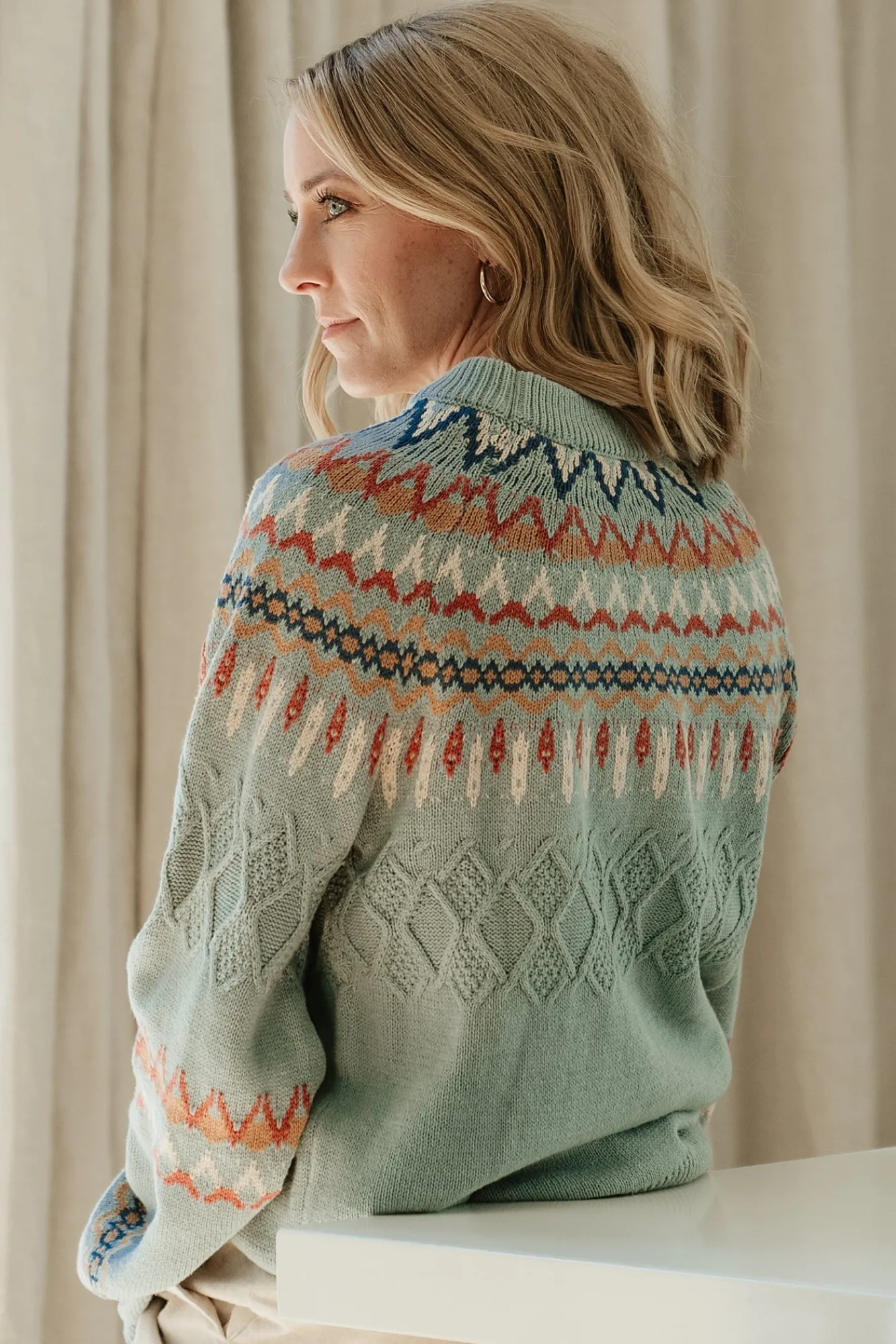 Baltic Born Anders Knit Sweater | Blue Multi