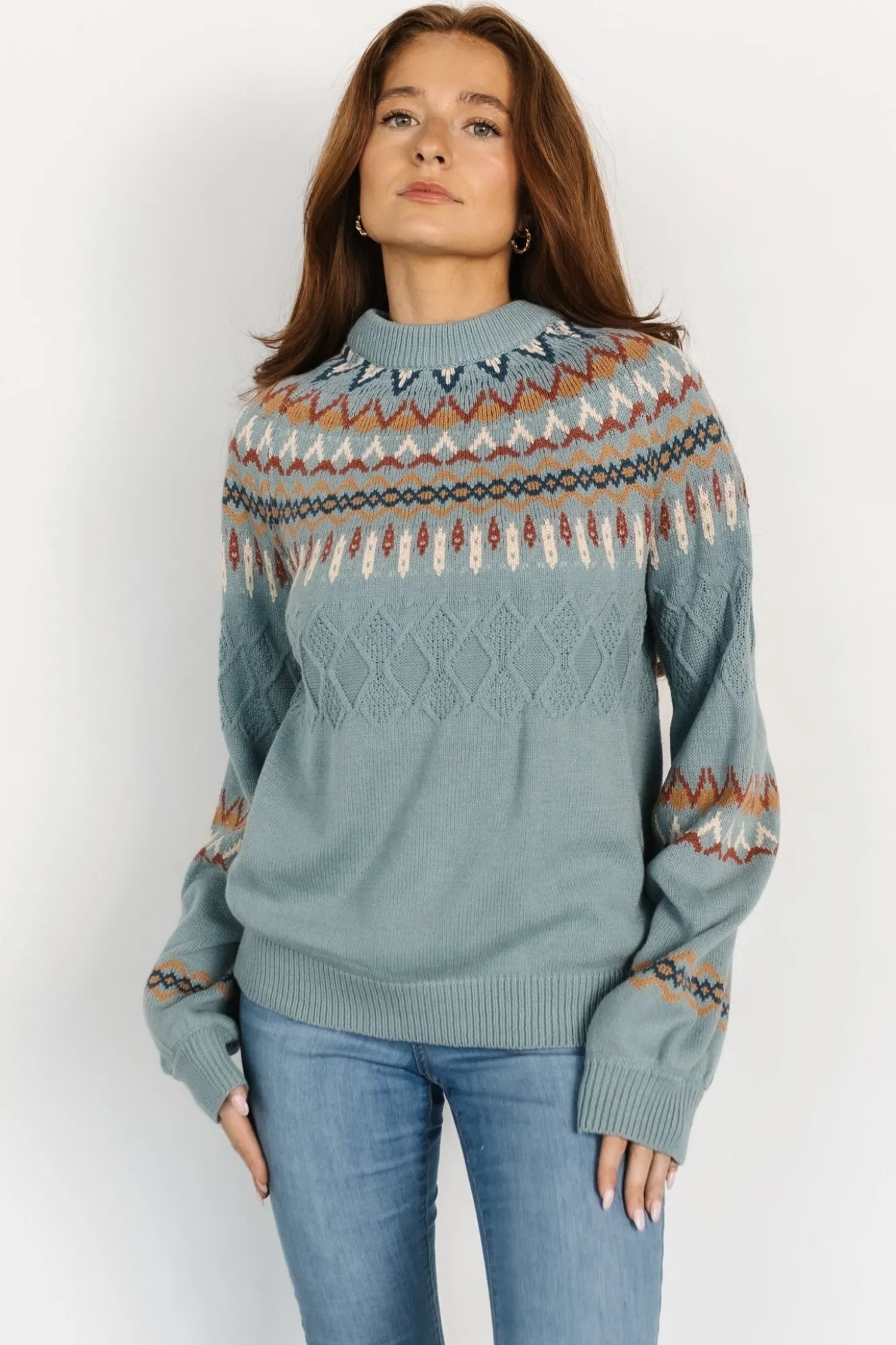 Baltic Born Anders Knit Sweater | Blue Multi