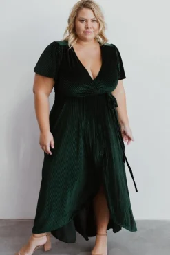 Baltic Born Andi Ribbed Velvet Wrap Dress |