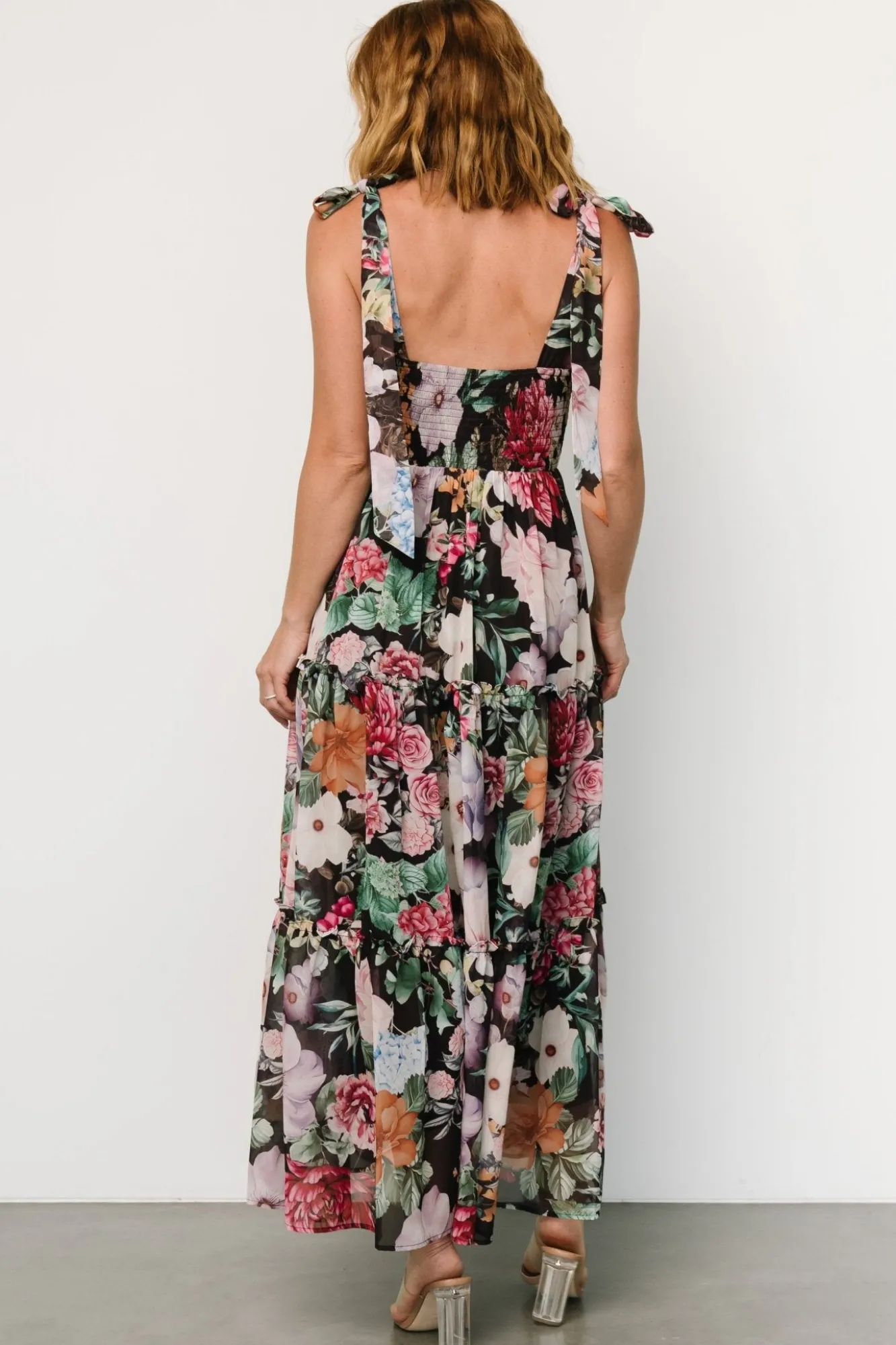 Baltic Born Anita Maxi Dress | Black Multi Floral