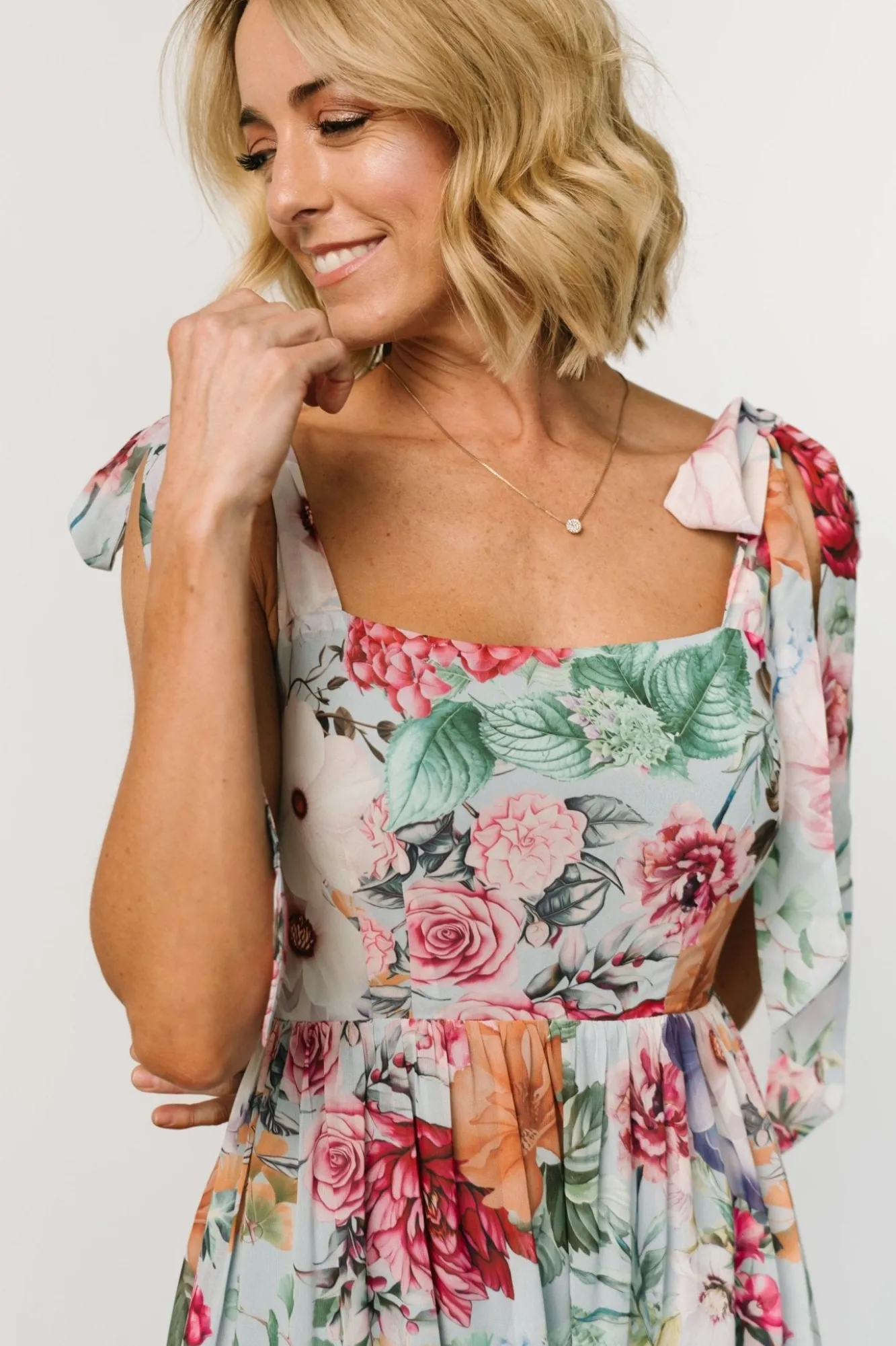 Baltic Born Anita Maxi Dress | Light Blue Multi Floral