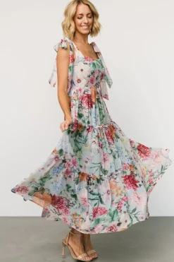 Baltic Born Anita Maxi Dress | Light Blue Multi Floral