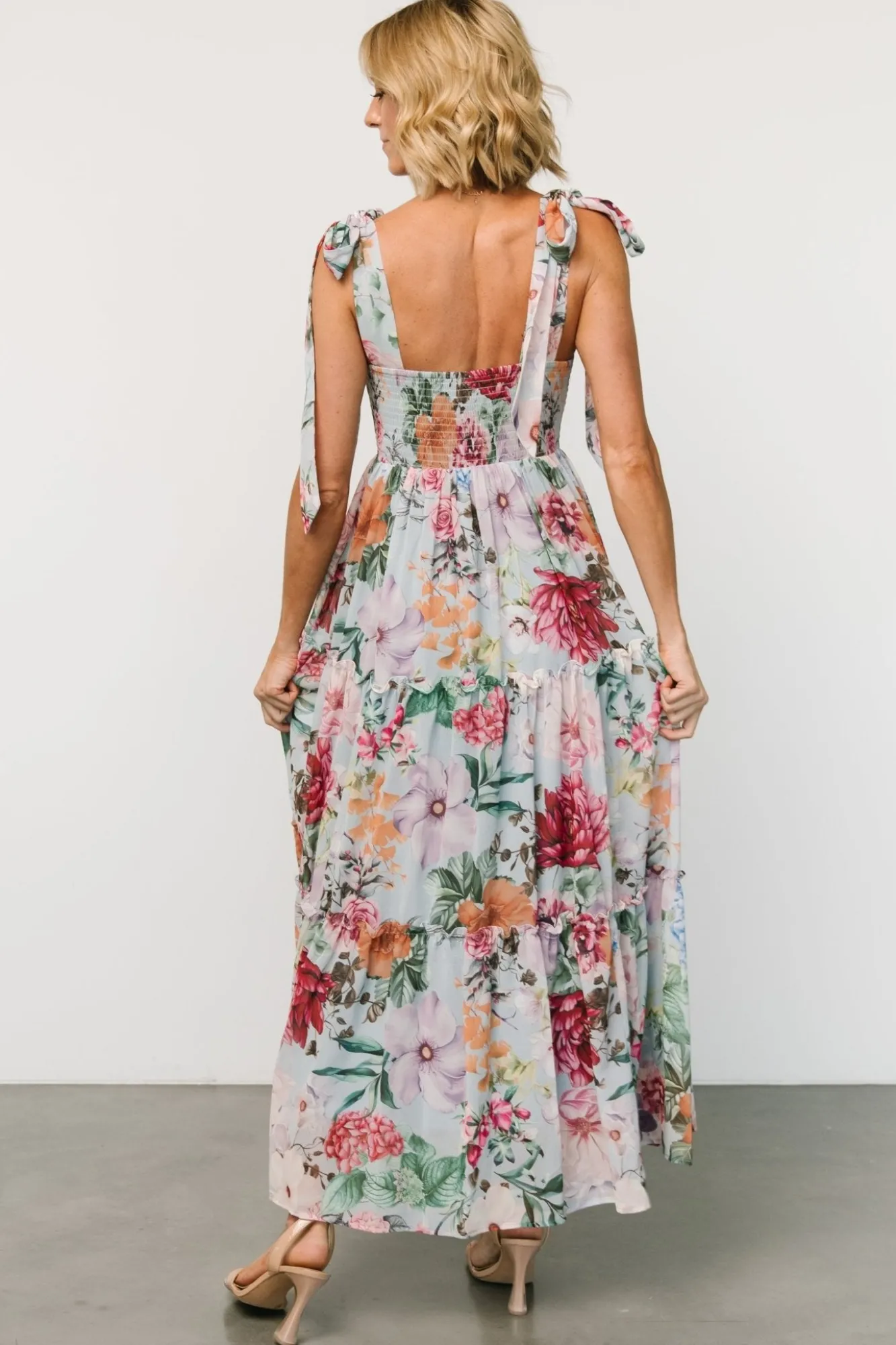 Baltic Born Anita Maxi Dress | Light Blue Multi Floral