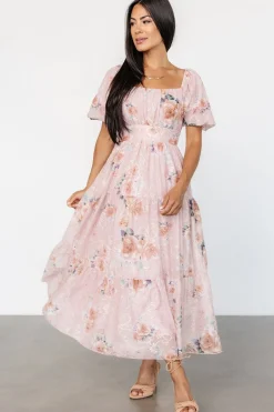 Baltic Born Annabeth Midi Dress | Blush Floral
