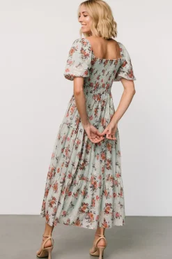 Baltic Born Annabeth Midi Dress | Eucalyptus Floral