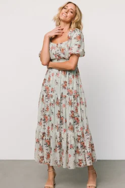 Baltic Born Annabeth Midi Dress | Eucalyptus Floral