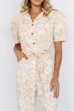 Baltic Born Annalise Jumpsuit | White + Yellow