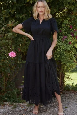 Baltic Born Annette Eyelet Maxi Dress |