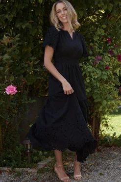 Baltic Born Annette Eyelet Maxi Dress |