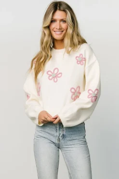 Baltic Born Annie Flower Knit Sweater |