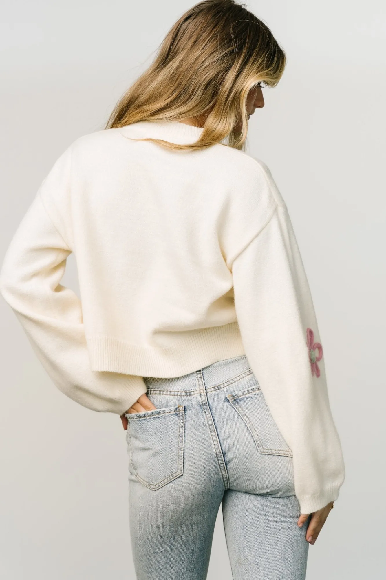 Baltic Born Annie Flower Knit Sweater |