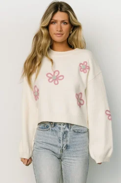 Baltic Born Annie Flower Knit Sweater |