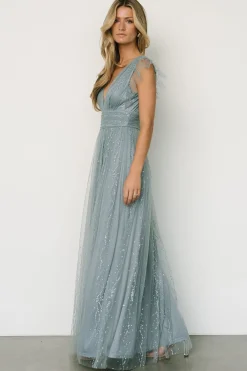 Baltic Born Annika Sequin Mesh Maxi Dress |