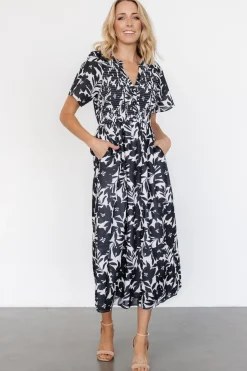Baltic Born Annise Midi Dress | Black Floral