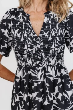 Baltic Born Annise Midi Dress | Black Floral