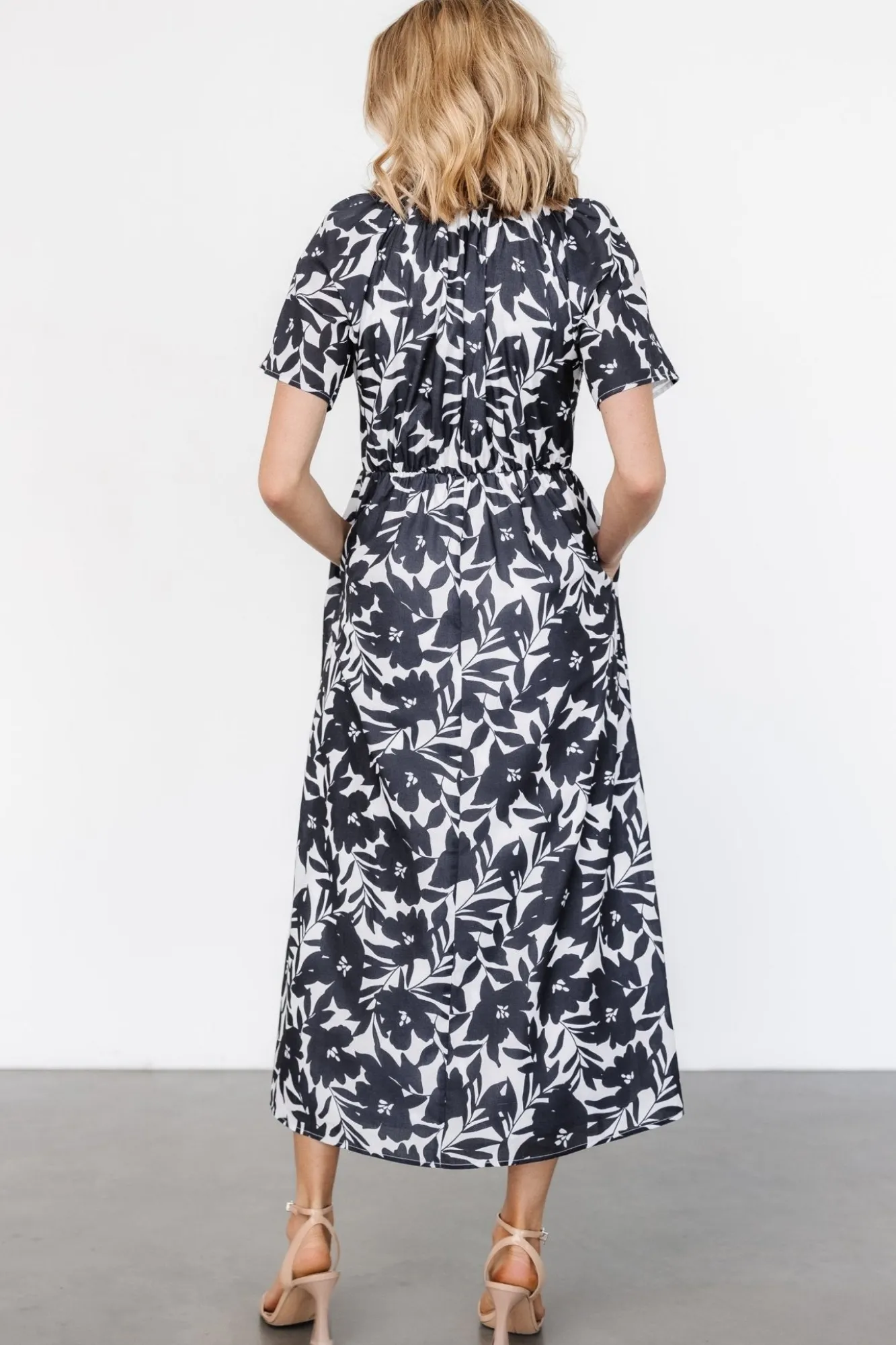 Baltic Born Annise Midi Dress | Black Floral