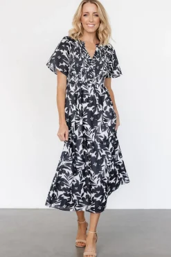 Baltic Born Annise Midi Dress | Black Floral