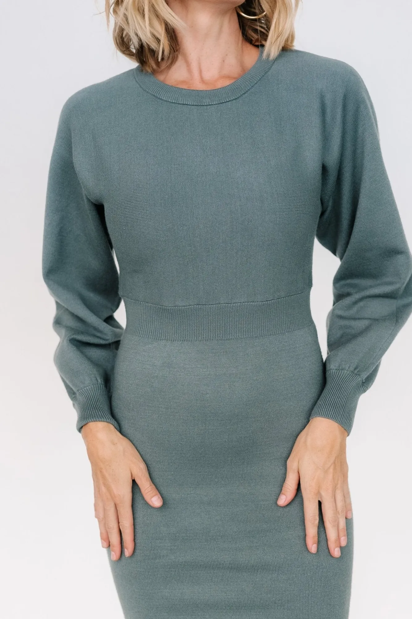 Baltic Born Anson Sweater Dress | Winter Green