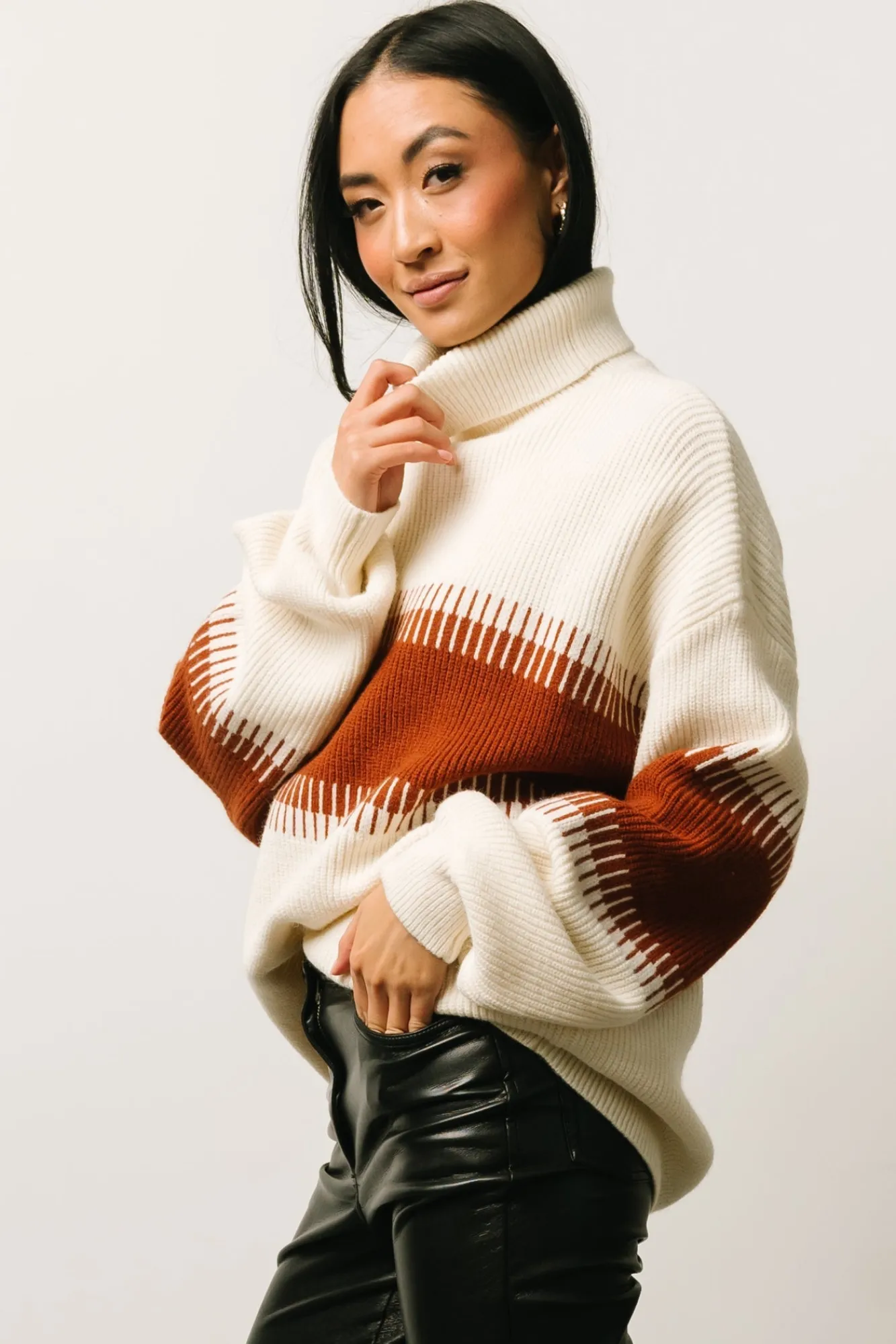 Baltic Born Antonov Turtle Neck Sweater | Cream + Spice