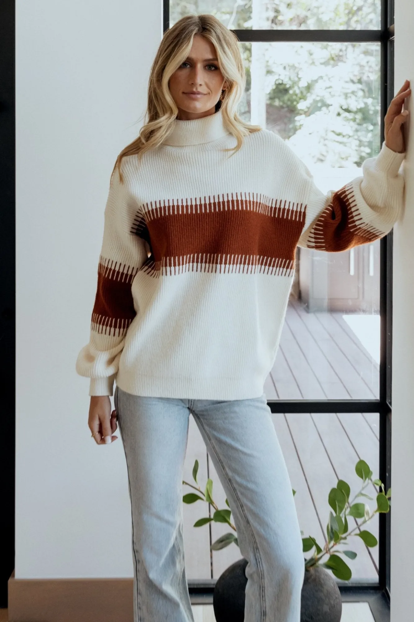 Baltic Born Antonov Turtle Neck Sweater | Cream + Spice