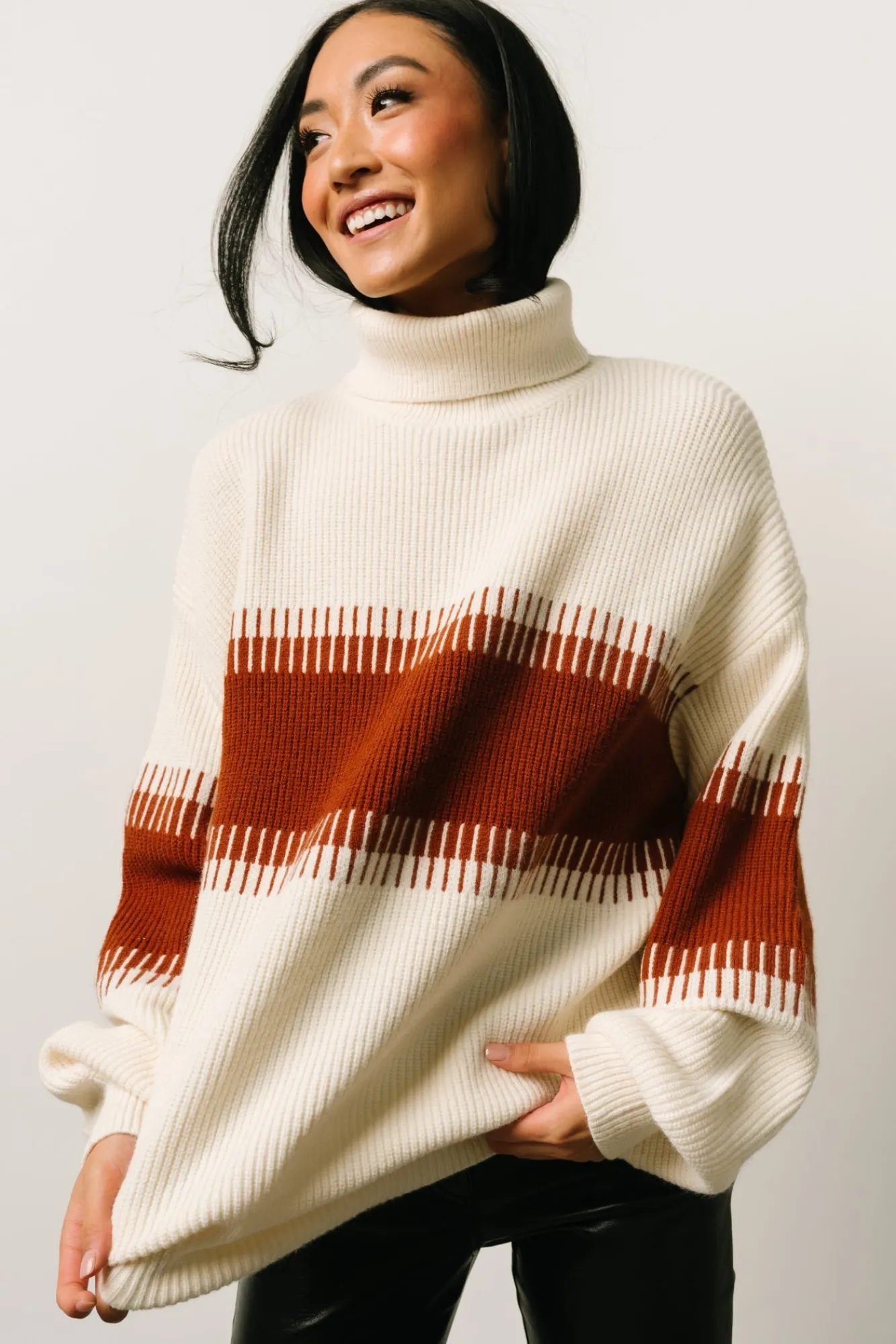 Baltic Born Antonov Turtle Neck Sweater | Cream + Spice