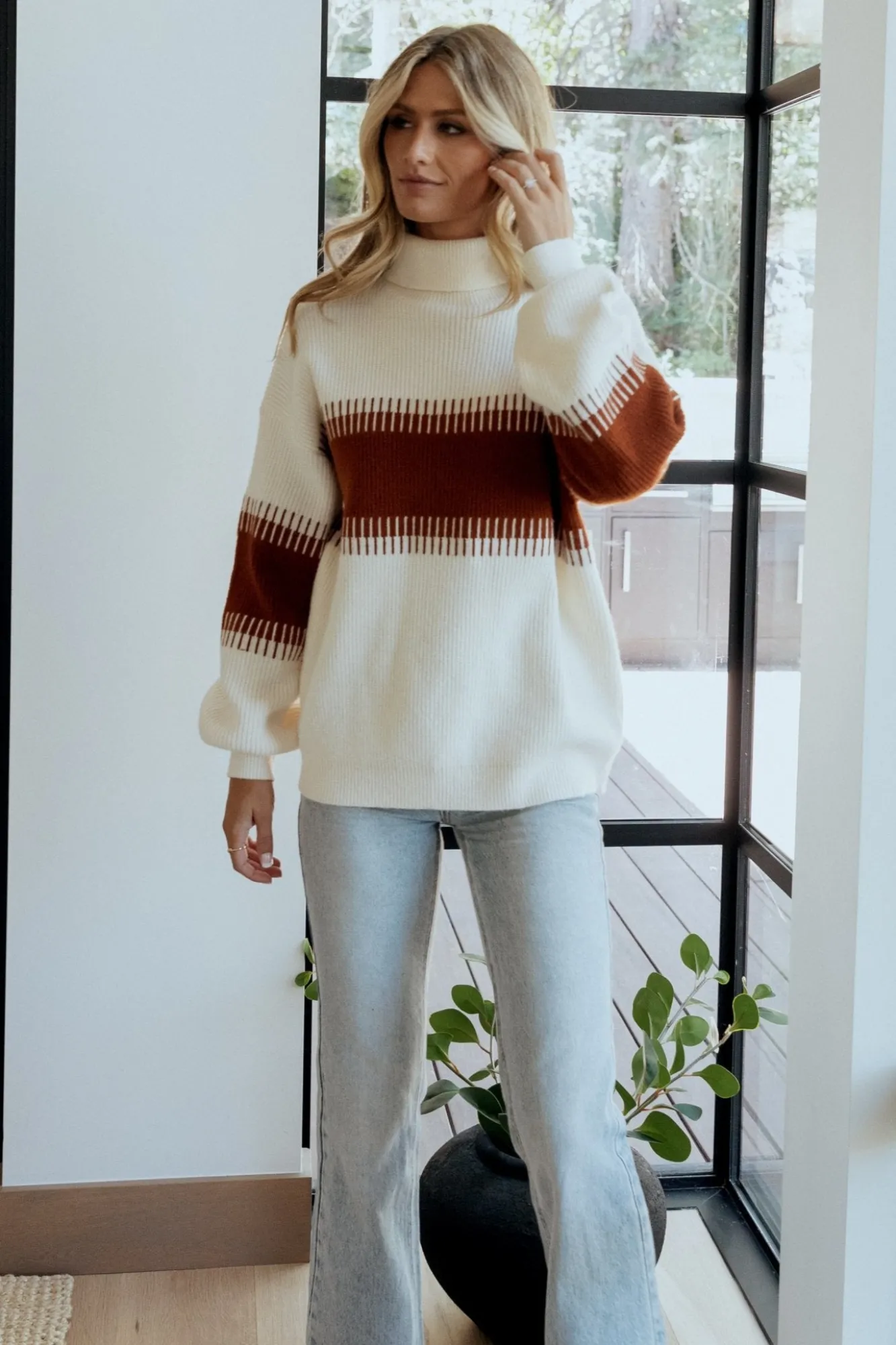 Baltic Born Antonov Turtle Neck Sweater | Cream + Spice
